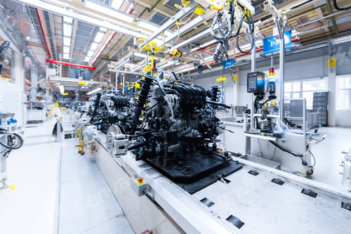 Preview: Automotive mechanical assembly, engine, transmission, suspension and breaking system. Automotive