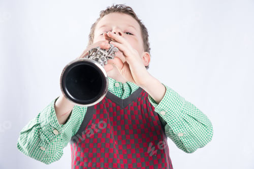 Preview: Boy Playing The Clarinet