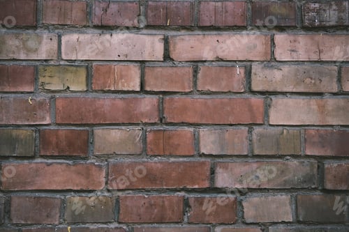 Preview: close-up view of weathered brick wall textured background