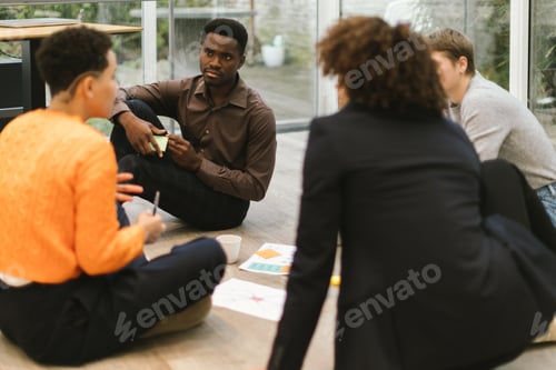 Preview: Business team brainstorming, sharing ideas during meeting