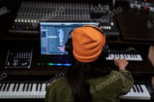 Preview: Producer Working on Music Project in Recording Studio