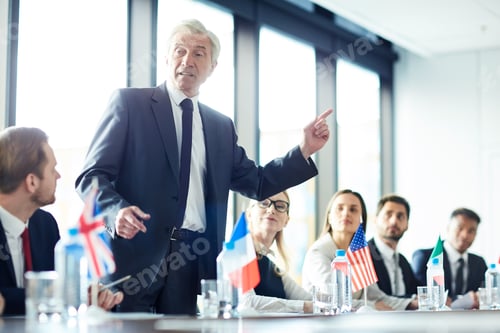 Preview: Emotional consul expressing his opinion loudly