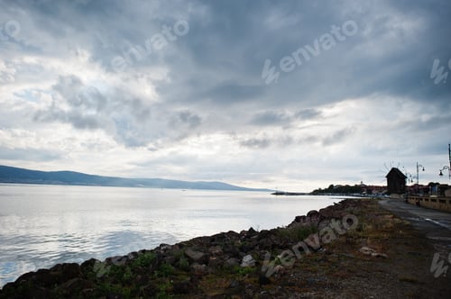 Preview: Stony coast of the sea at Nesebar, Bulgaria.