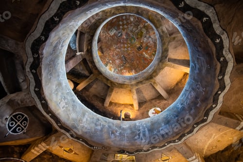 Preview: GRAND CANYON, ARIZONA - NOVEMBER 6 2017: Interior of Desert View Watchtower in Grand Canyon National