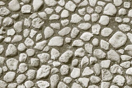 Preview: Old Pavement From A Natural Stone Of Dirty Color For The Textured Abstract Background