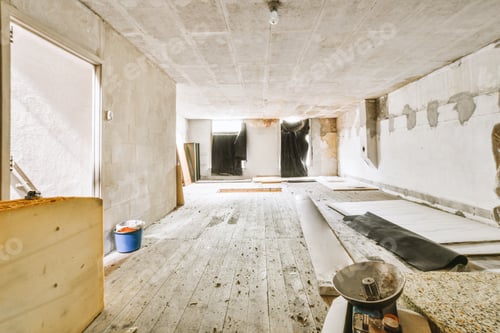 Preview: Interior Renovation Project in Old House During Daytime