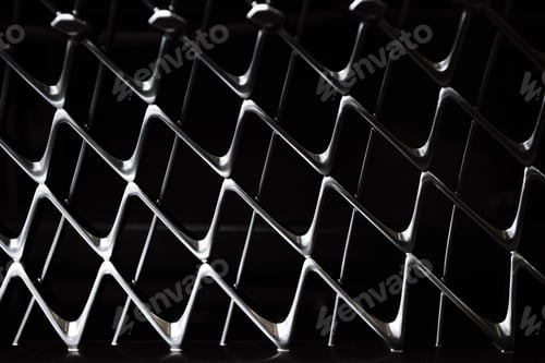 Preview: full frame of car metal grating as background
