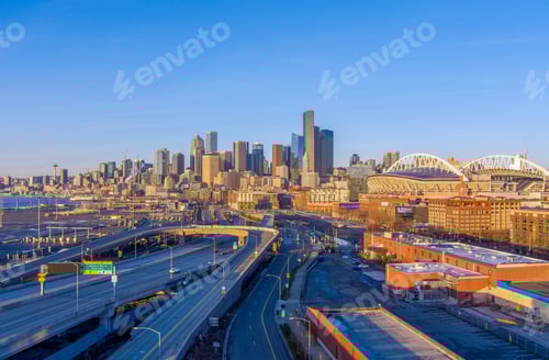 Preview: Seattle, Washington skyline in December