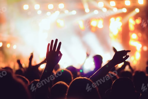 Preview: Hands of people on music show