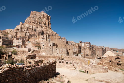 Preview: yemeni village near sanaa yemen