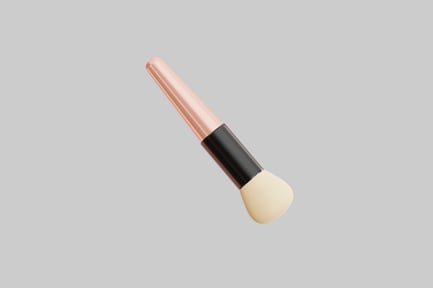 Preview: Powder brush with rose gold handle
