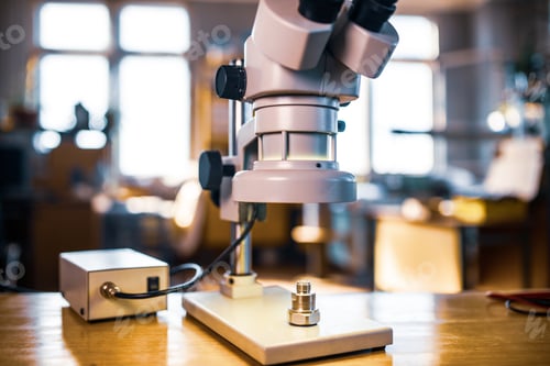 Preview: Modern microscope in workshop laboratory