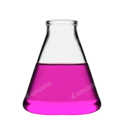 Preview: laboratory flask isolated