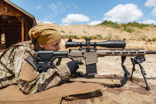 Preview: Young female sniper