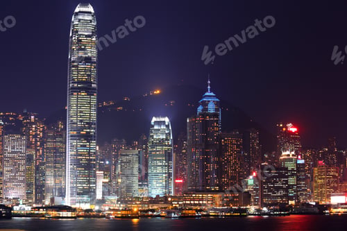 Preview: Hong Kong cityscape at night