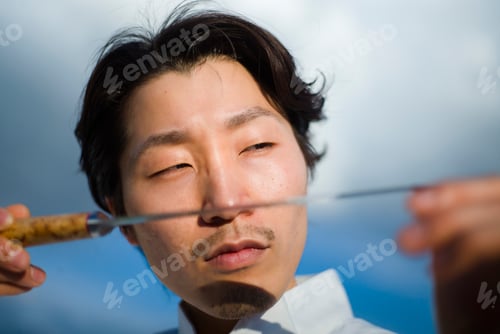 Preview: Japanese chef with knives in Paris