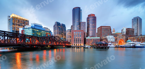 Preview: Skyline Of Downtown Boston From The Pier