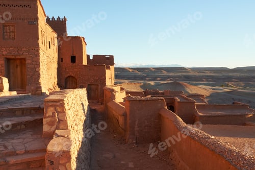 Preview: Ancient city in desert and wonderful sky