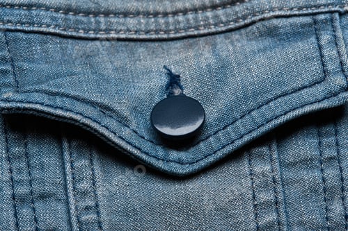 Preview: Denim Jeans Texture Background With Torn. The Texture Of The Colored Cotton Fabric. Stitched