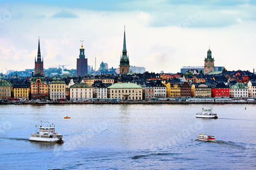 Preview: Stockholm, Sweden Cityscape From The Port.