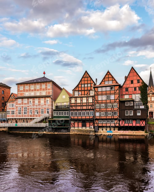 Preview: Scenic cityscape of Luneburg's historic old town in Lower Saxony, Germany