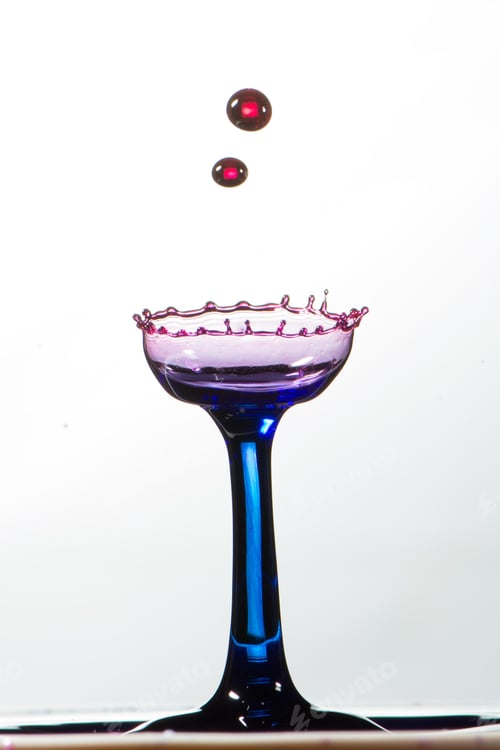 Preview: Splash of mixed color liquid with high speed flash