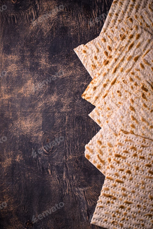 Preview: Traditional Jewish bread matzo for Passover