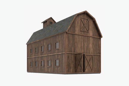 Preview: Rustic Western Barn with Weathered Wood