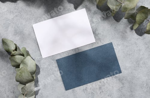 Preview: Mockup of two business card