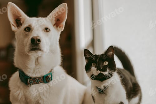 Preview: A cat and a dog together