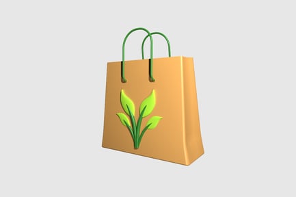 Preview: Tote Bag 3D Illustration