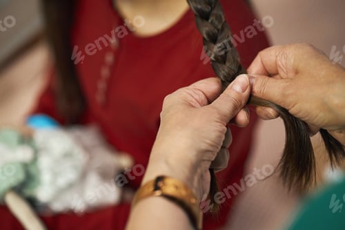 Preview: Grandma Braiding Her Granddaughter At Hospital