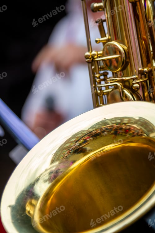 Preview: Close up of brass instrument