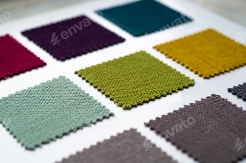 Preview: Catalog of multicolored cloth from matting fabric texture background