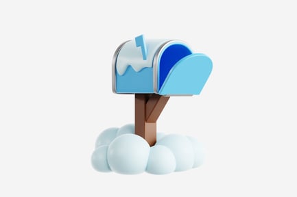 Preview: 3D Snowy Mailbox on Snow Base