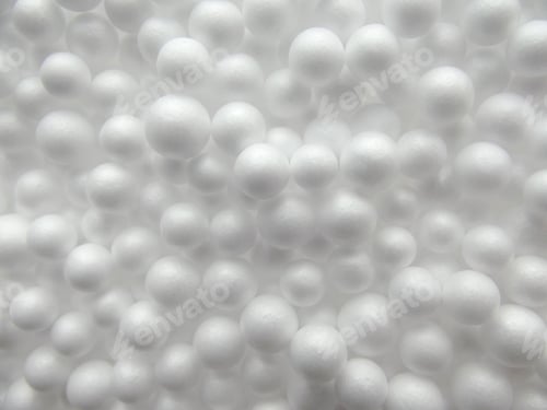Preview: White foam balls from inside a bean bag