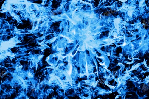 Preview: Abstract flame background, blazing blue fire