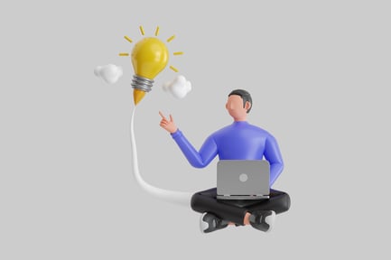 Preview: Person with idea bulb