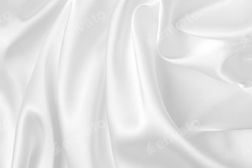 Preview: Abstract white fabric texture background. Cloth soft wave. Creases of satin, silk, and cotton.