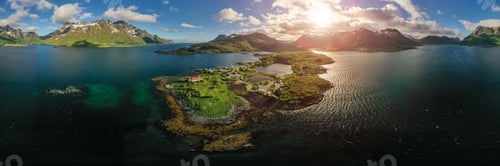 Preview: Panorama Beautiful Nature Norway.