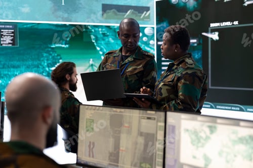Preview: Female infantry unit soldier and new recruit discuss about mission details