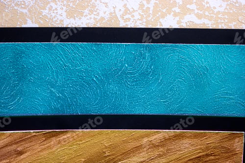 Visualização: Três linhas de textura coloridas em fundo preto.