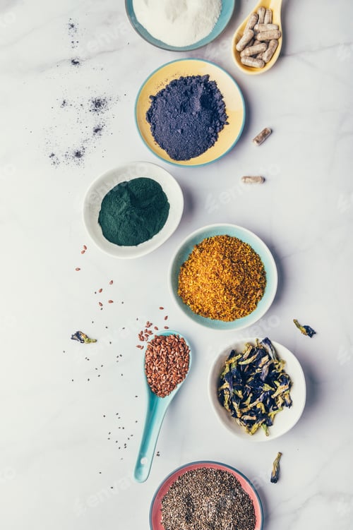 Preview: Variety of healthy food supplements
