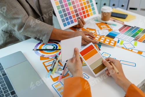 Preview: UX graphic designer planning application process development prototype