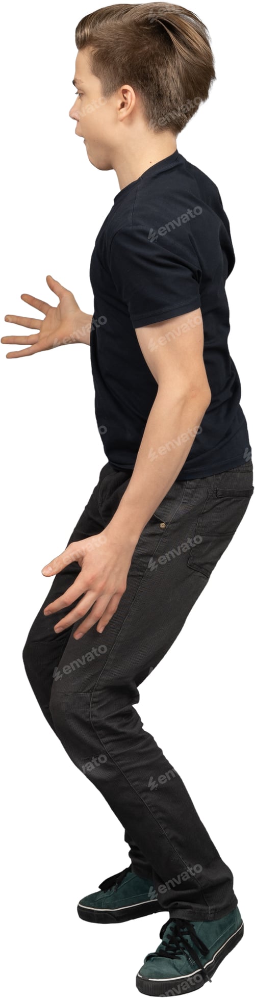 Preview: a young man is dancing on a skateboard