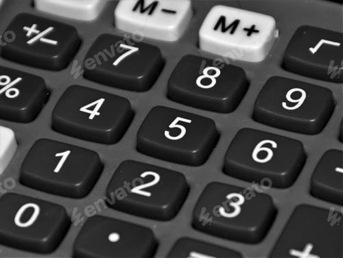 Preview: Closeup of electronic counting keys