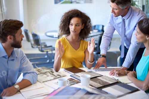 Preview: Getting her ideas across. Cropped shot of a business meeting in progress.