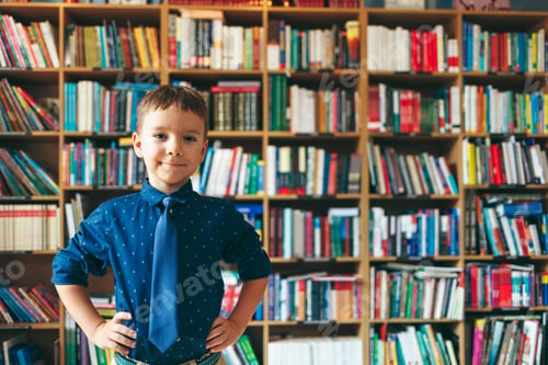 Preview: Boy in library