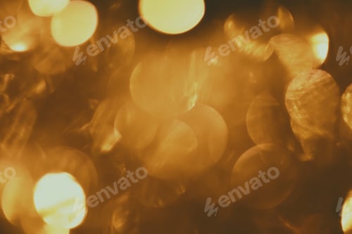 Preview: Golden bokeh background