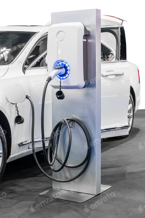 Preview: Electric Car Charging at Modern Station